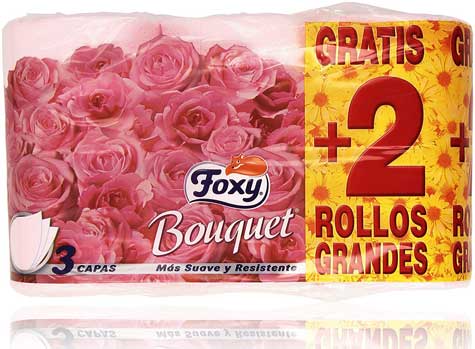 papel higiénico foxy bouquet